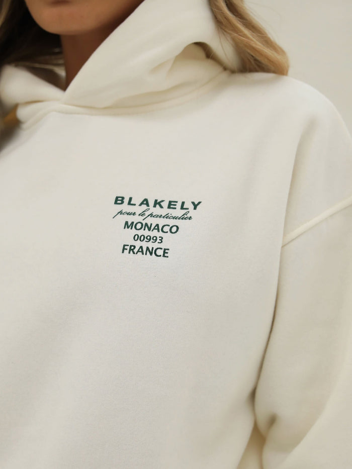 Monaco Oversized Hoodie - Ivory