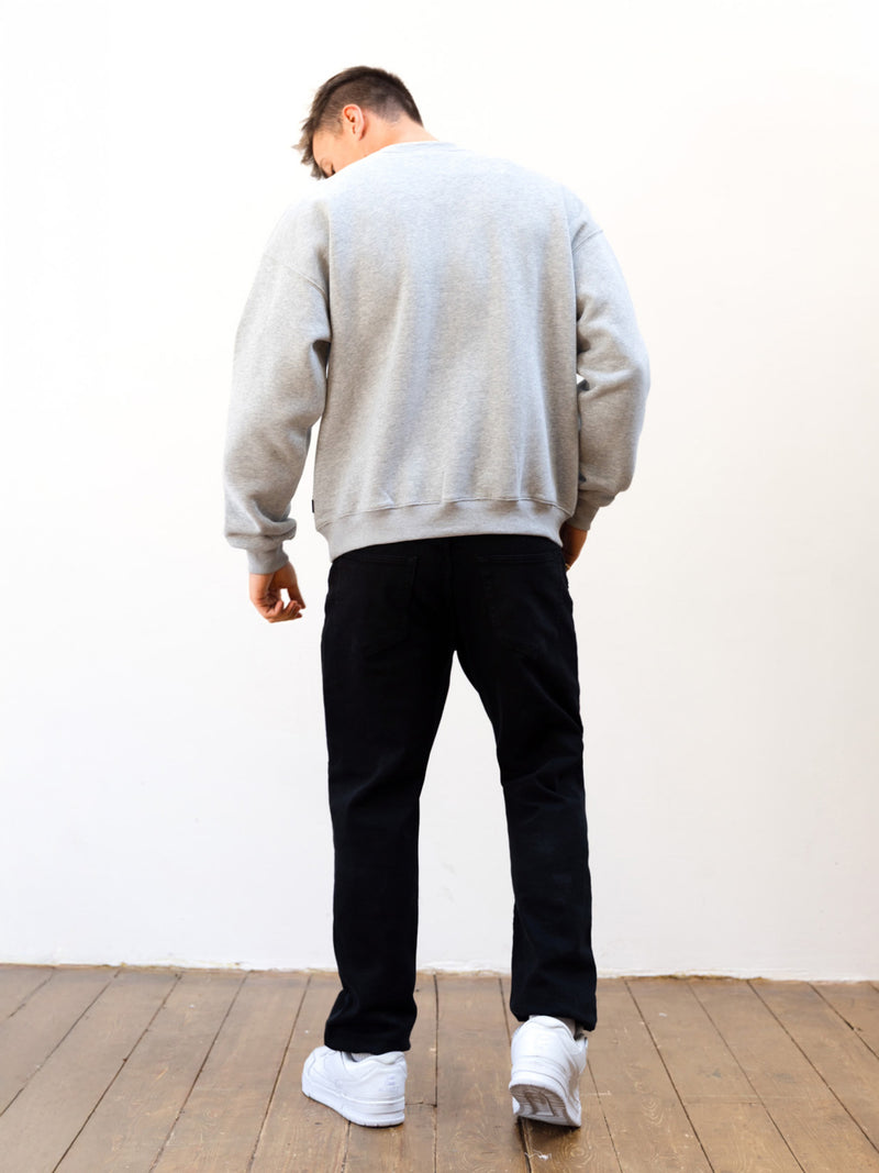 Sami Relaxed Jumper - Marl Grey