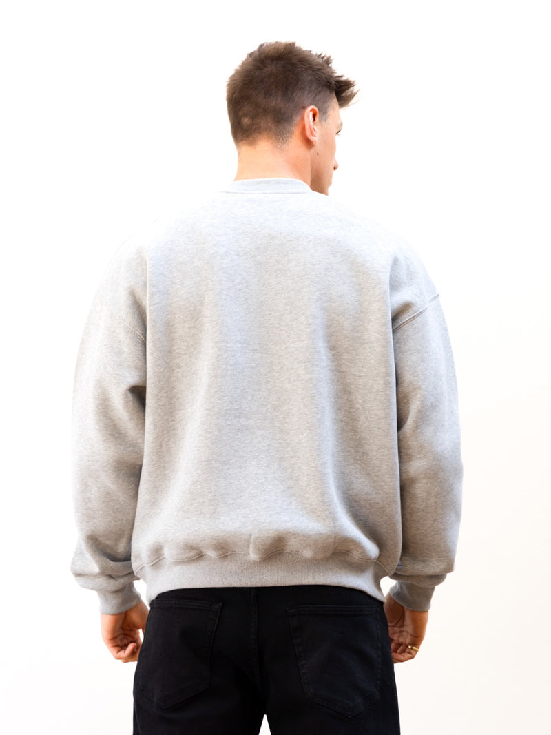 Sami Relaxed Jumper - Marl Grey