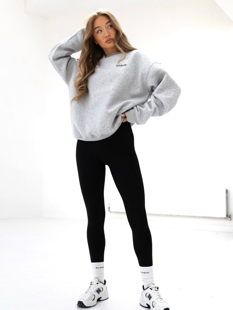 Sami Oversized Jumper - Marl Grey