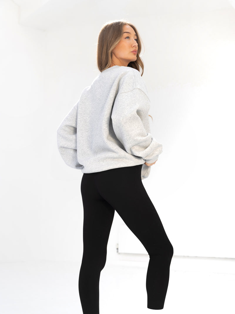 Sami Oversized Jumper - Marl Grey
