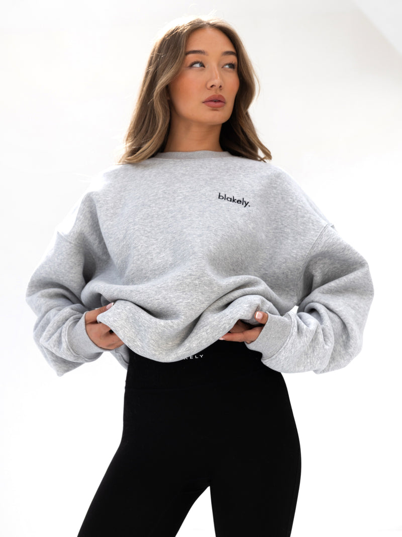 Sami Oversized Jumper - Marl Grey