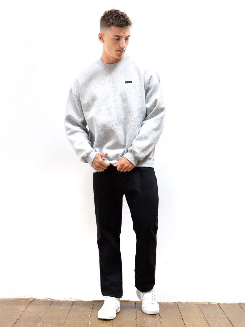 Otis Relaxed Jumper - Marl Grey