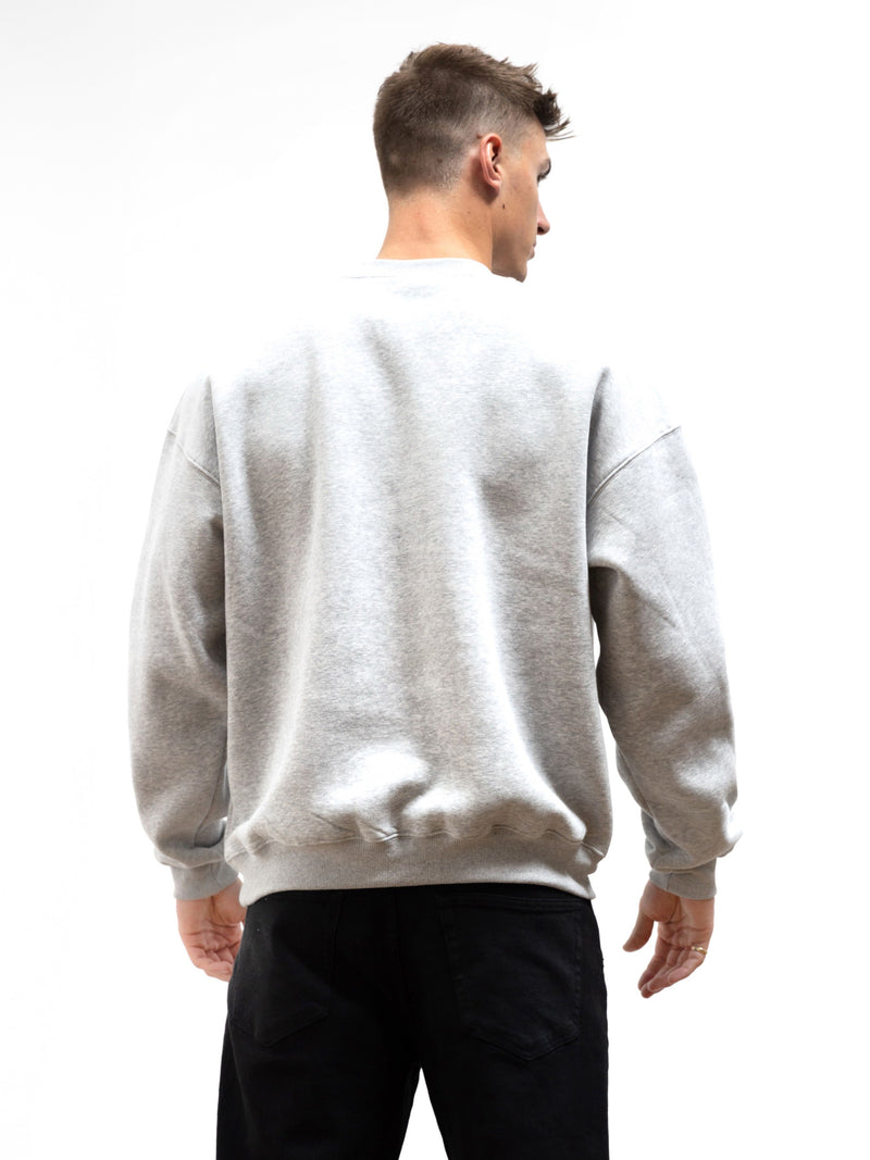 Otis Relaxed Jumper - Marl Grey