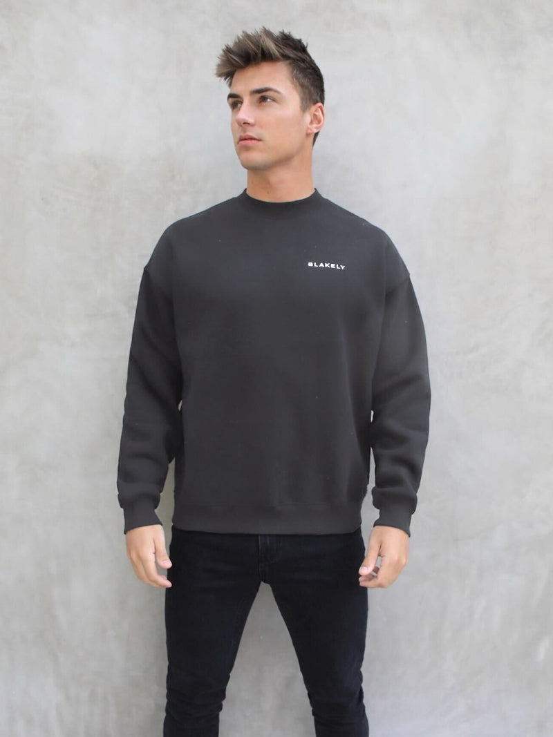 Series Relaxed Jumper - Charcoal