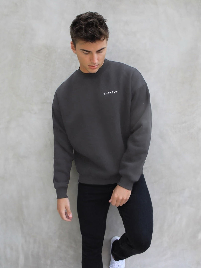 Series Relaxed Jumper - Charcoal