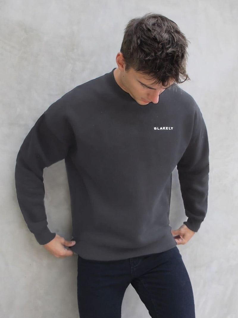 Series Relaxed Jumper - Charcoal