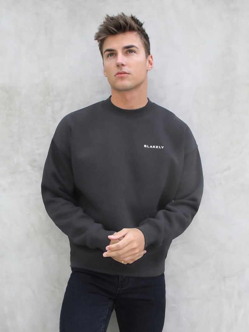 Series Relaxed Jumper - Charcoal