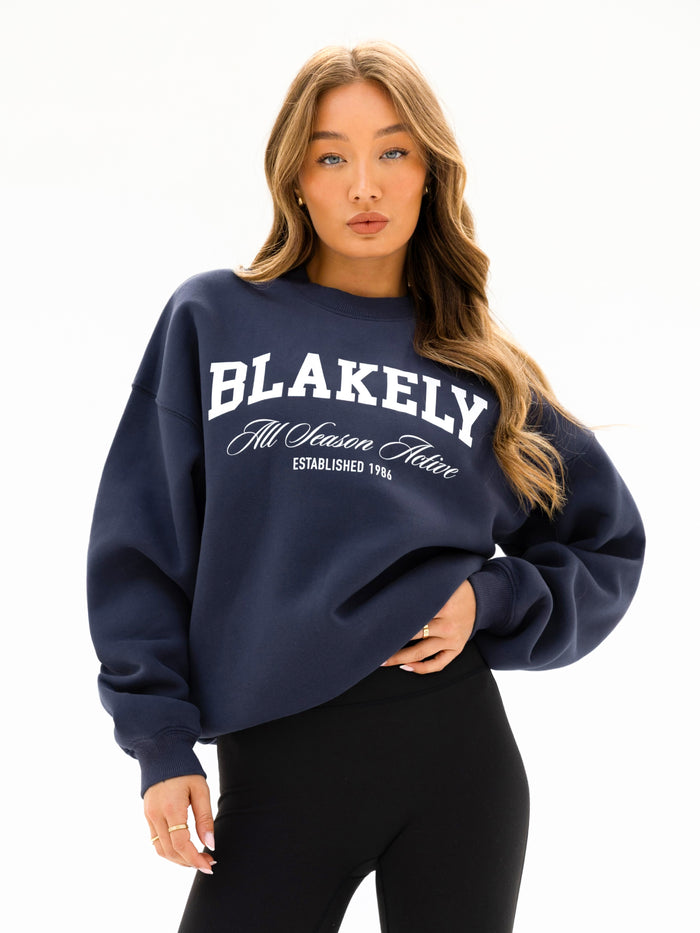 Melrose Oversized Jumper - True Navy