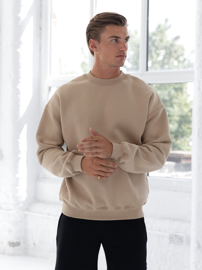Blakely Basic Relaxed Jumper - Lichtbruin