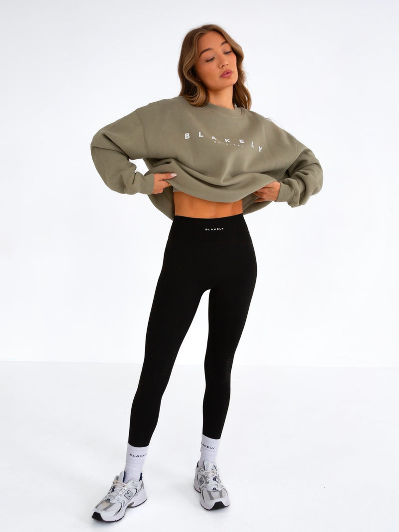 Composure Oversized Jumper - Olive