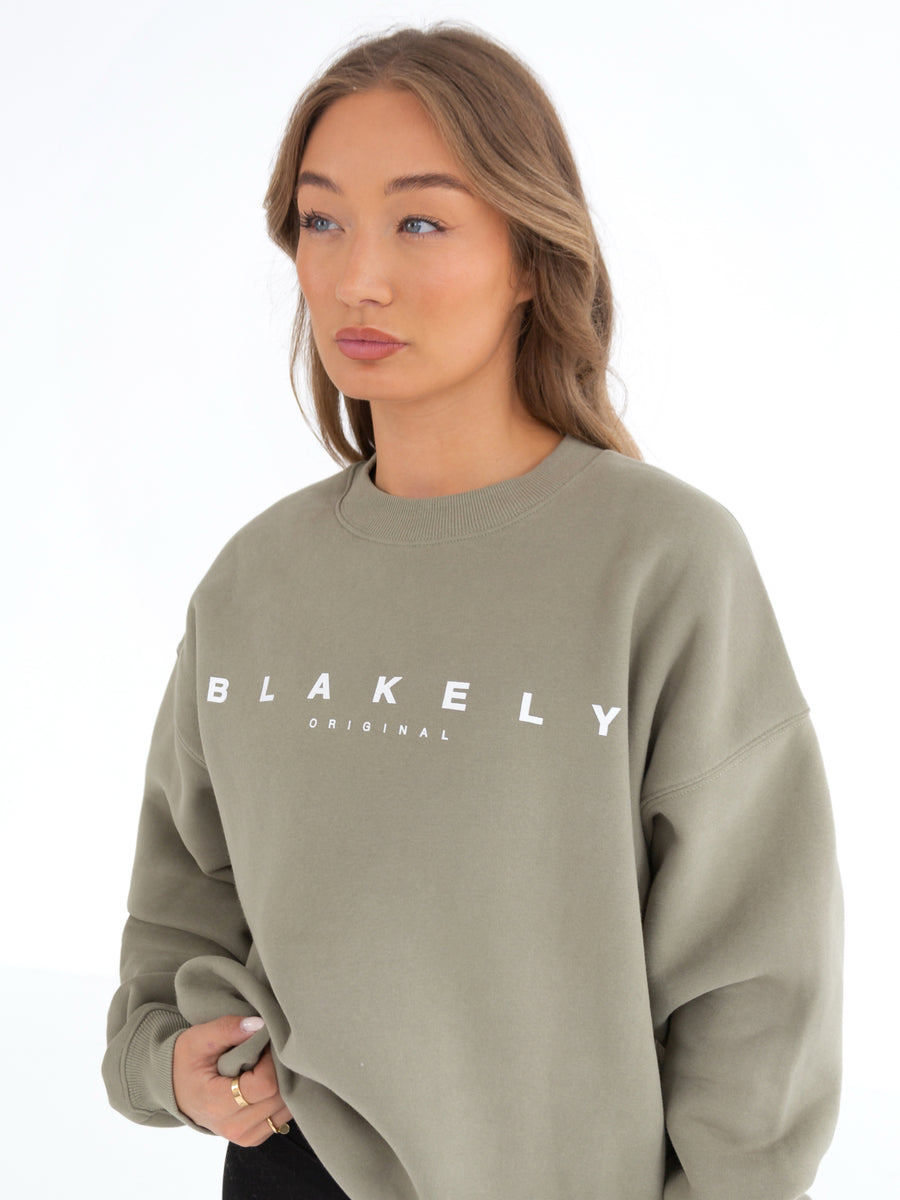 Composure Oversized Jumper - Olive