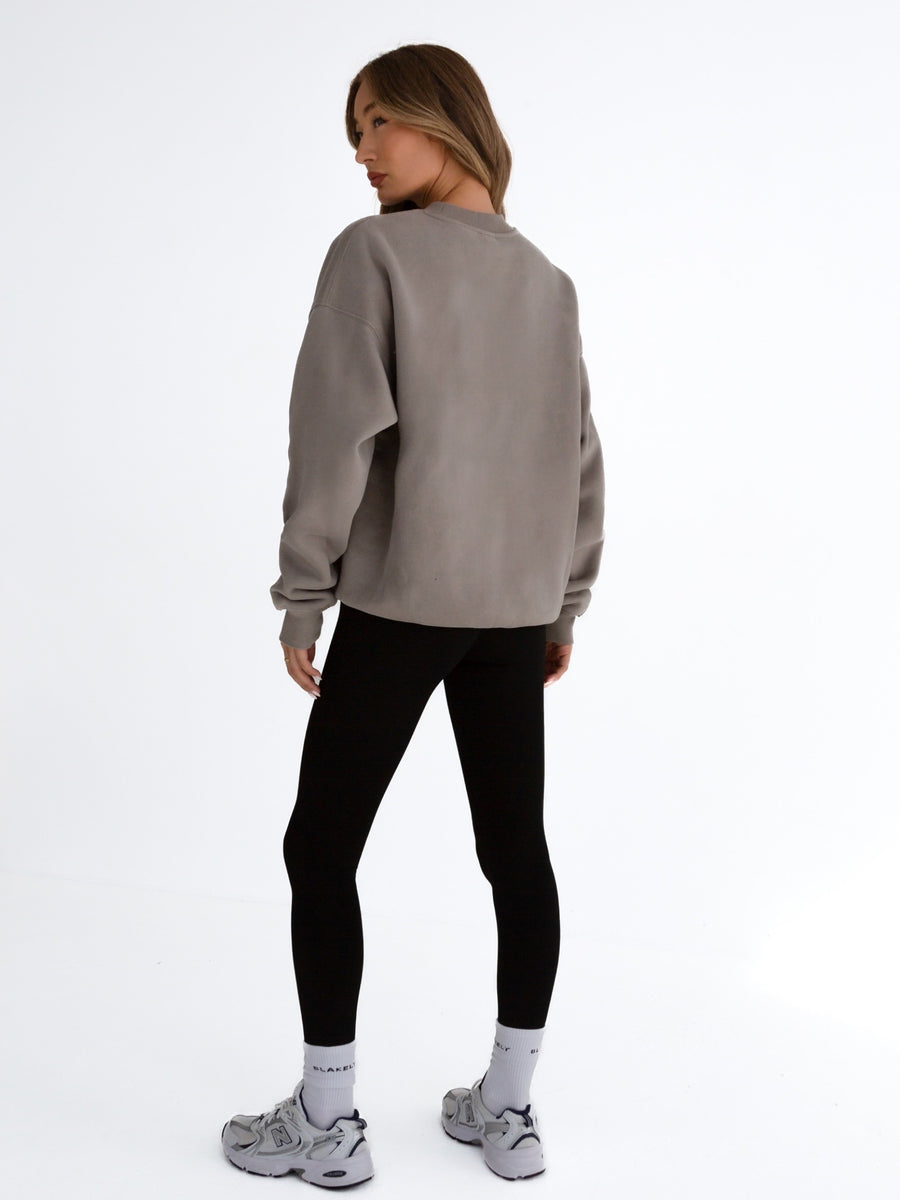 Composure Oversized Jumper - Neutral Grey