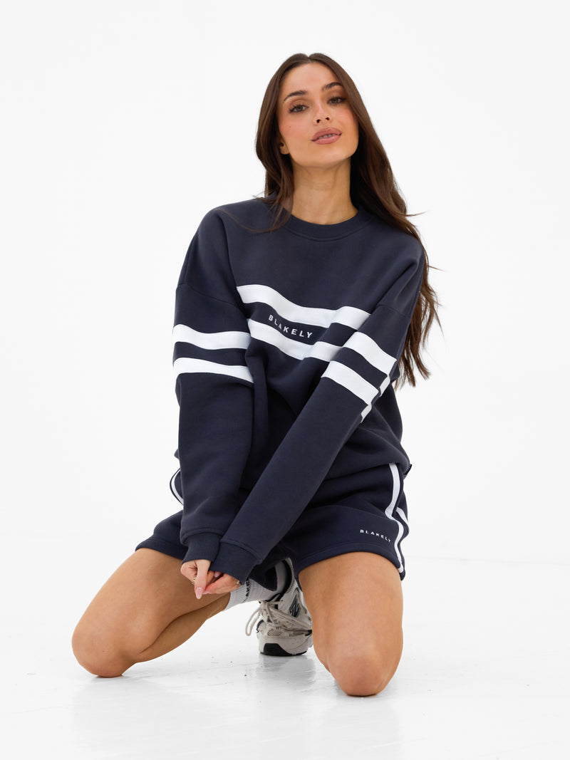 Amber Oversized Jumper - Echte Marine