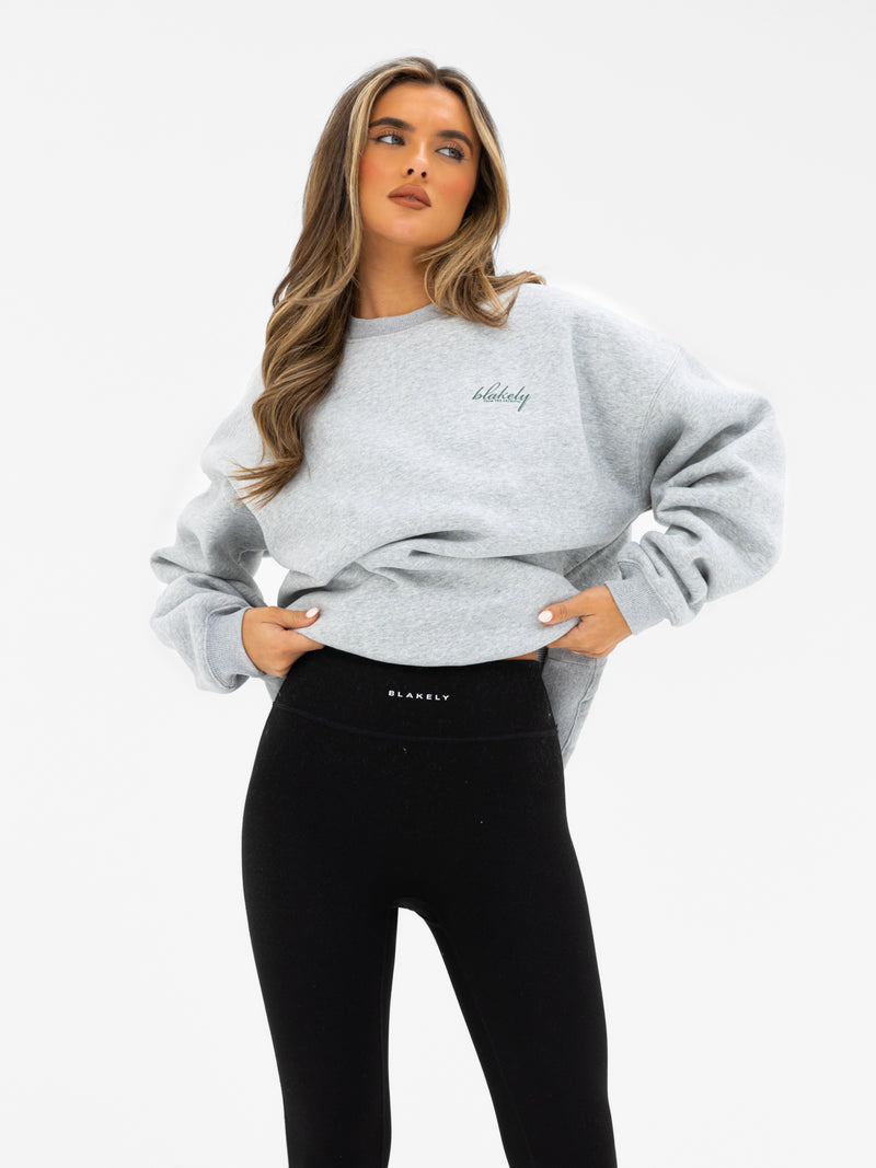 Georgia Oversized Jumper - Mergelgrau