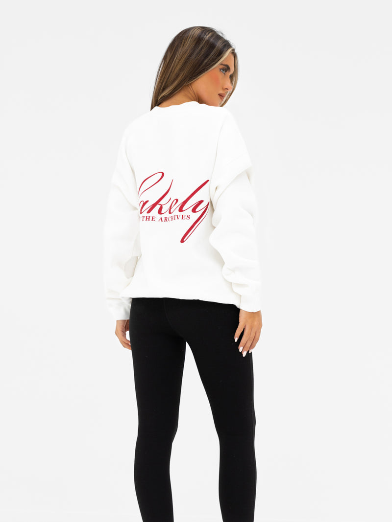 Georgia Oversized Jumper - Flat White