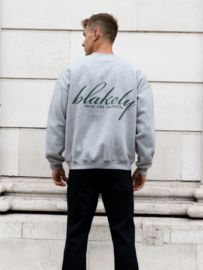 Austin Relaxed Jumper - Mergelgrau