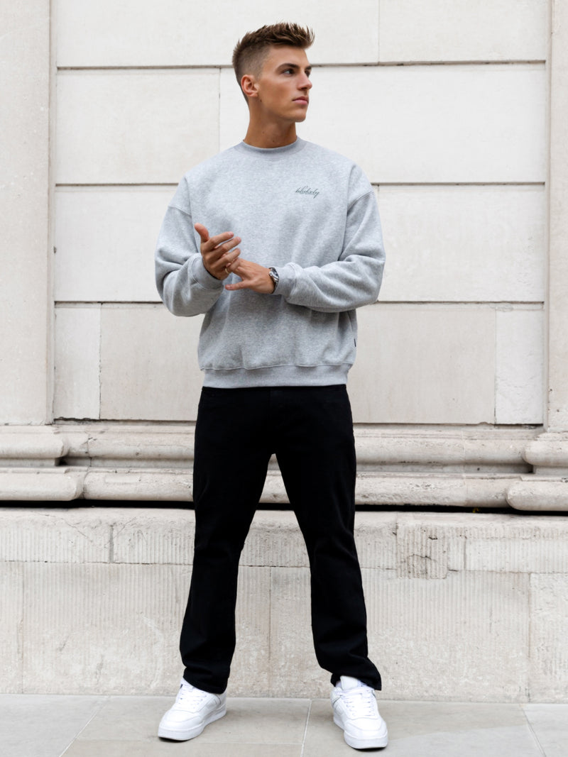 Austin Relaxed Jumper - Mergelgrau