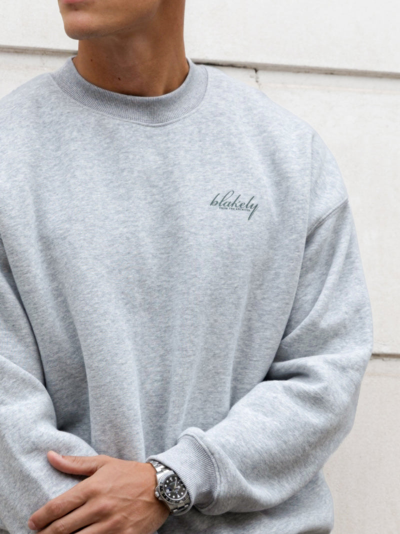 Austin Relaxed Jumper - Mergelgrau