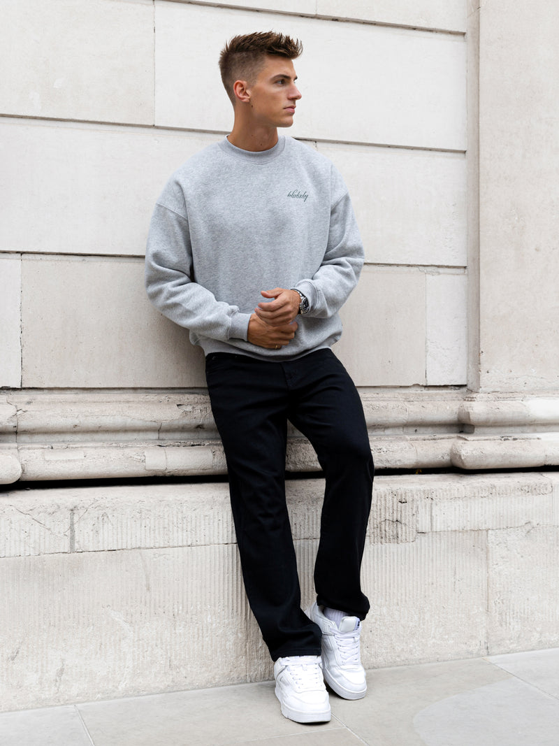 Austin Relaxed Jumper - Mergelgrau