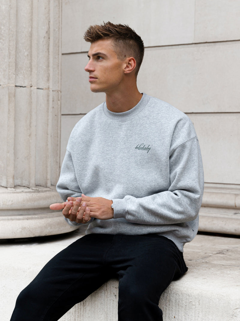Austin Relaxed Jumper - Mergelgrau