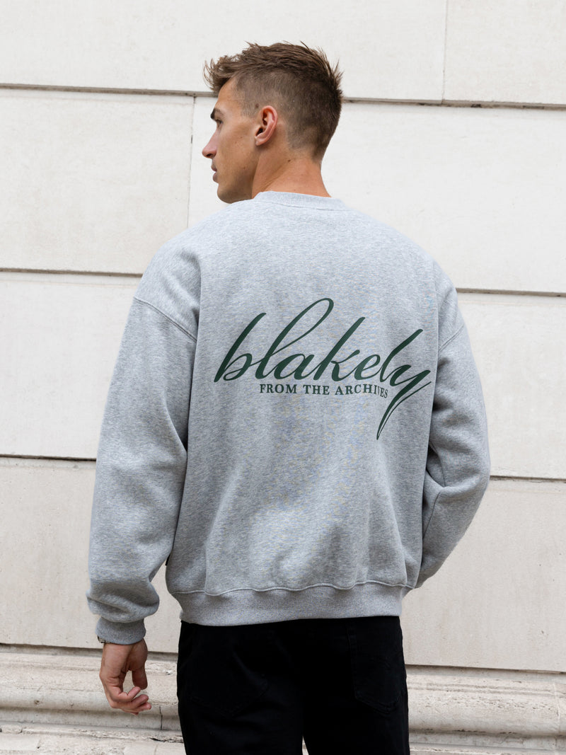 Austin Relaxed Jumper - Mergelgrau