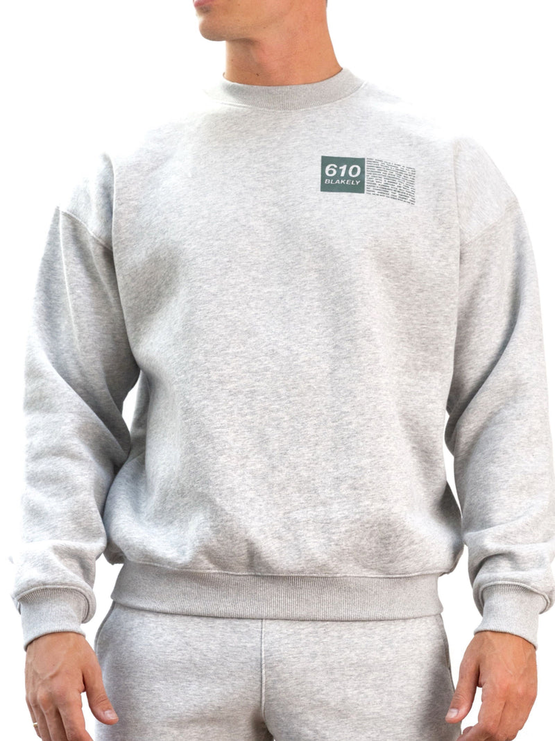 Tribeca 610 Relaxed Jumper - Marl Grey