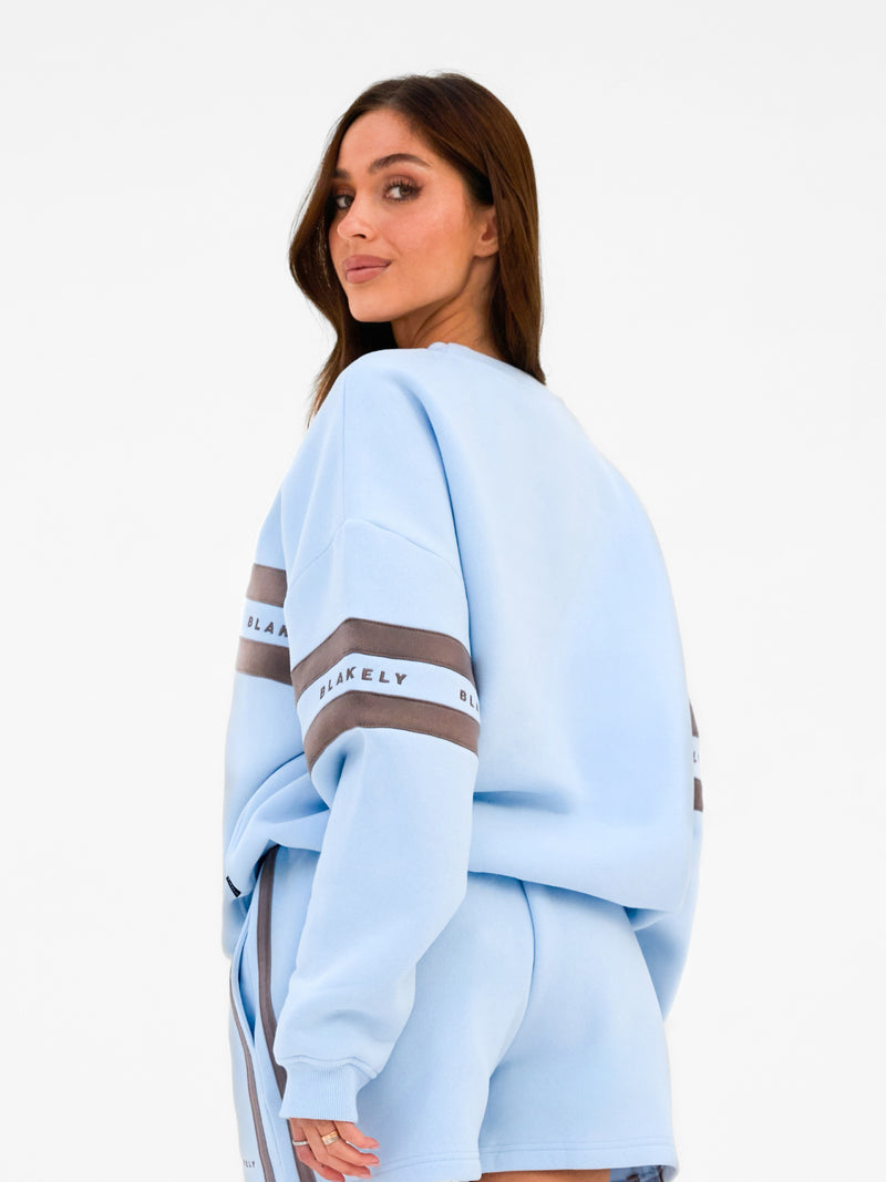 Lily Oversized Jumper - poeder Blauw