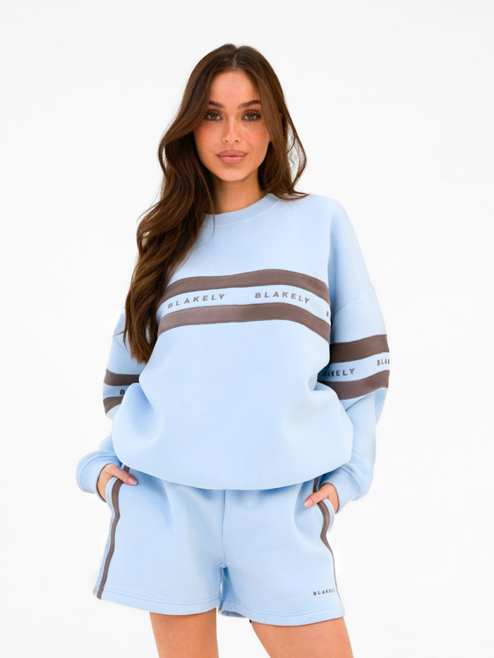 Lily Oversized Jumper - Puderblau