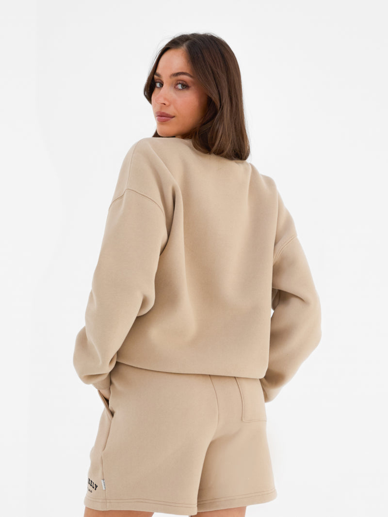 Varsity Oversized Jumper - Bruinen
