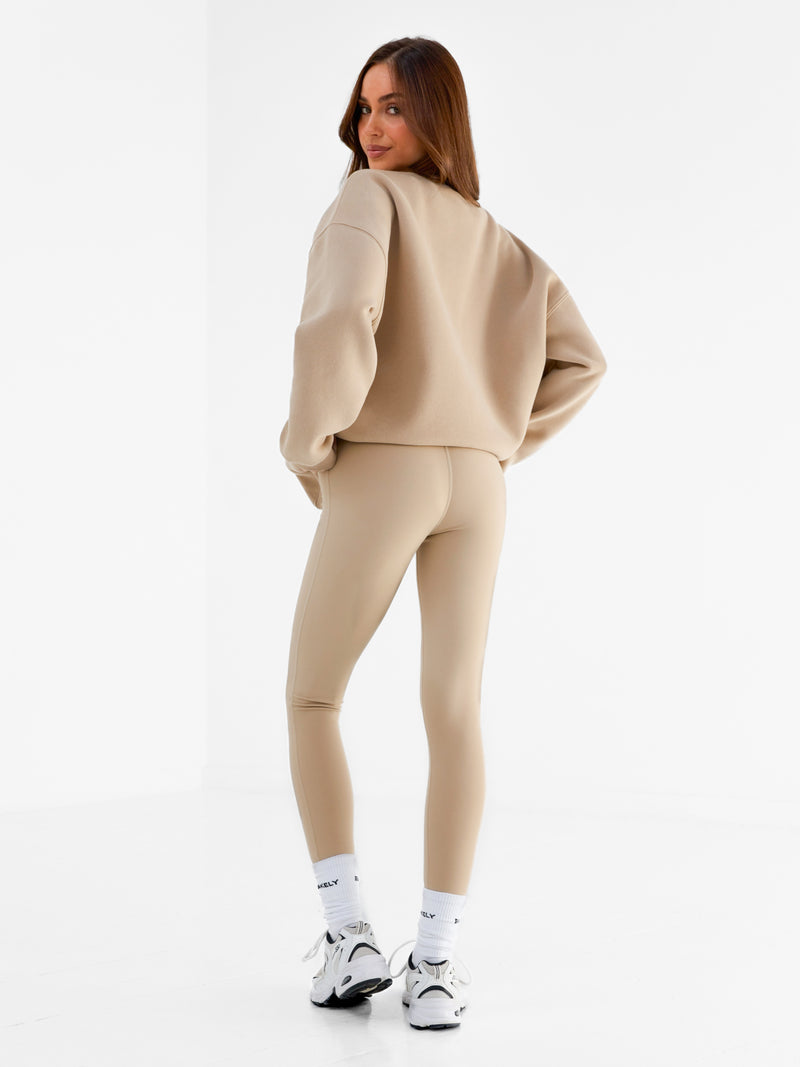 Varsity Oversized Jumper - Bruinen