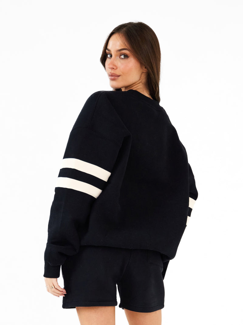Briston Oversized Jumper - Zwart