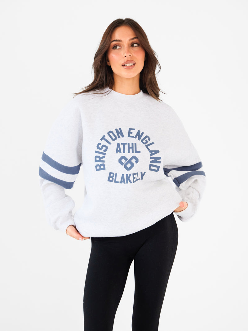 Briston Oversized Jumper - Marl Wit