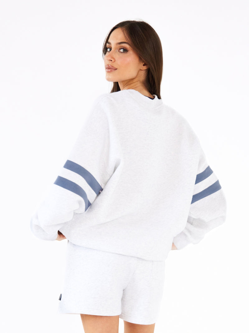 Briston Oversized Jumper - Marl Wit