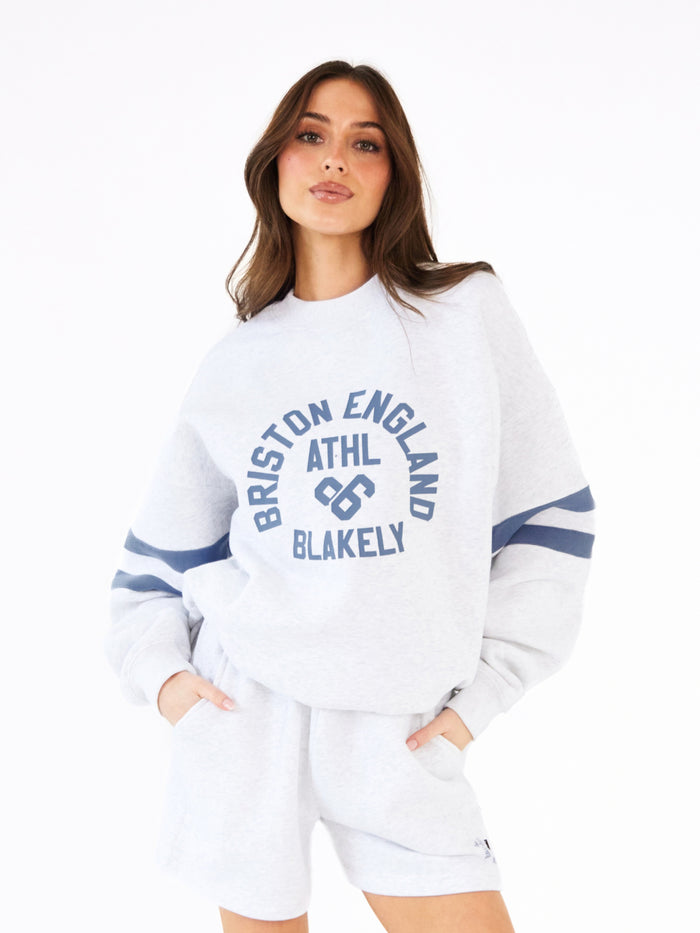 Briston Oversized Jumper - Marl Wit