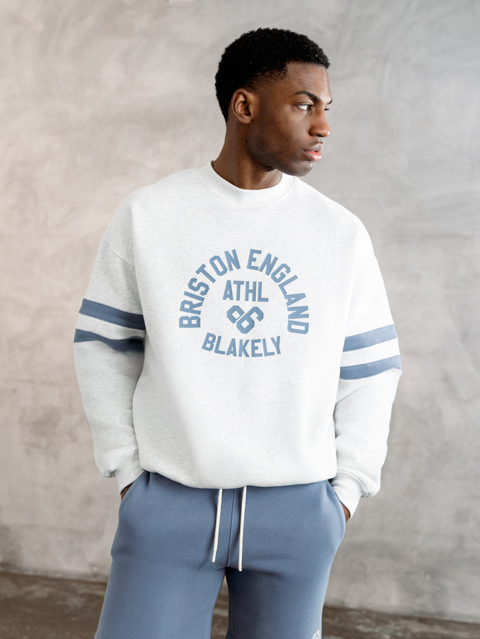 Briston Relaxed Jumper - Marl White