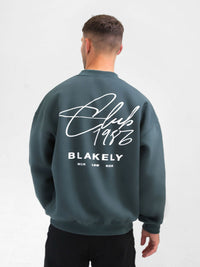 Club Relaxed Jumper - Teal Green