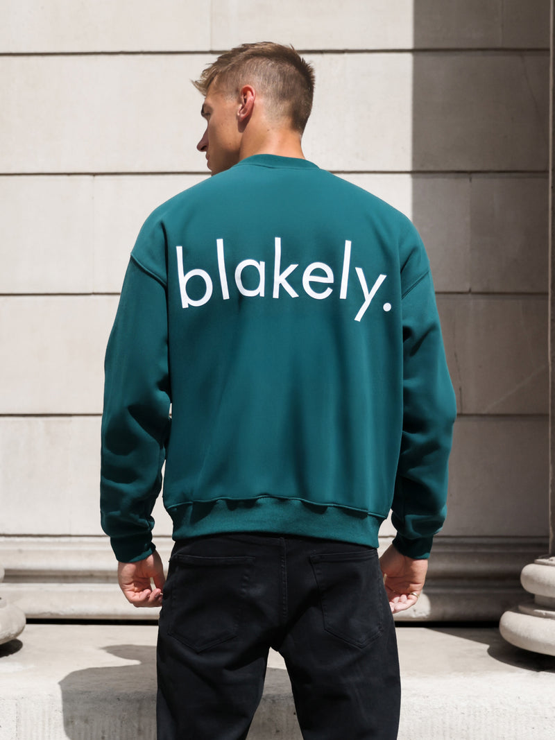 Enzo Relaxed Jumper - Dunkelgrün