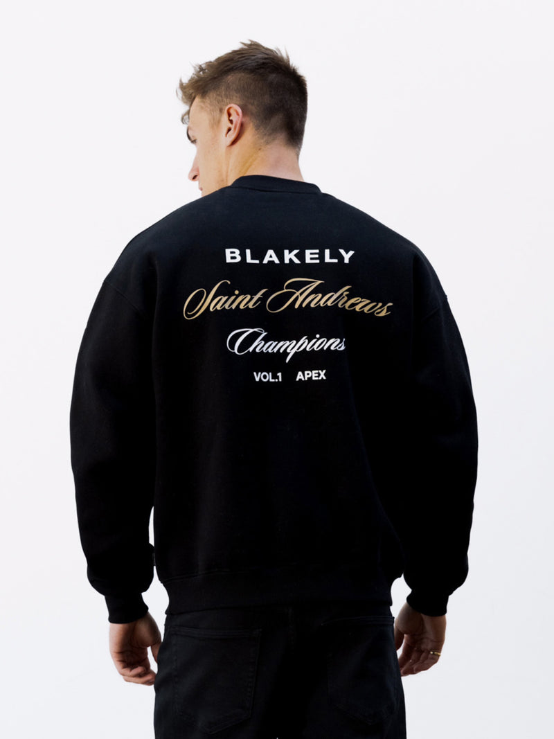 Champions Legacy Relaxed Jumper - Black