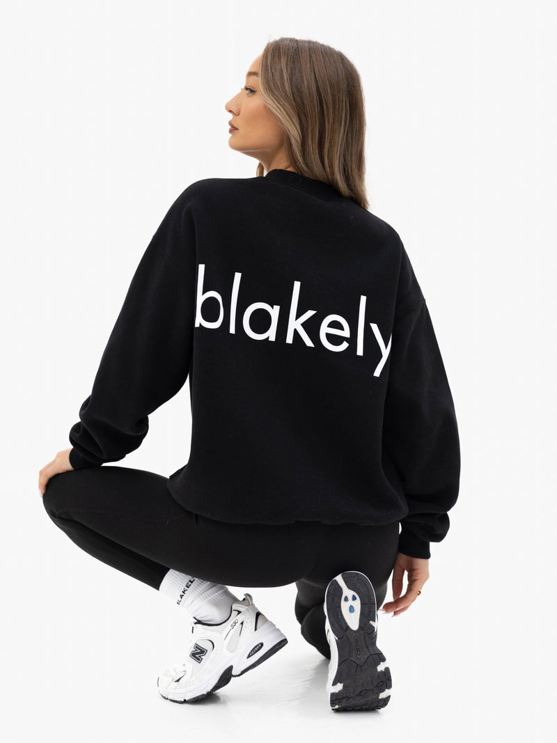 Thea Oversized Jumper - Black