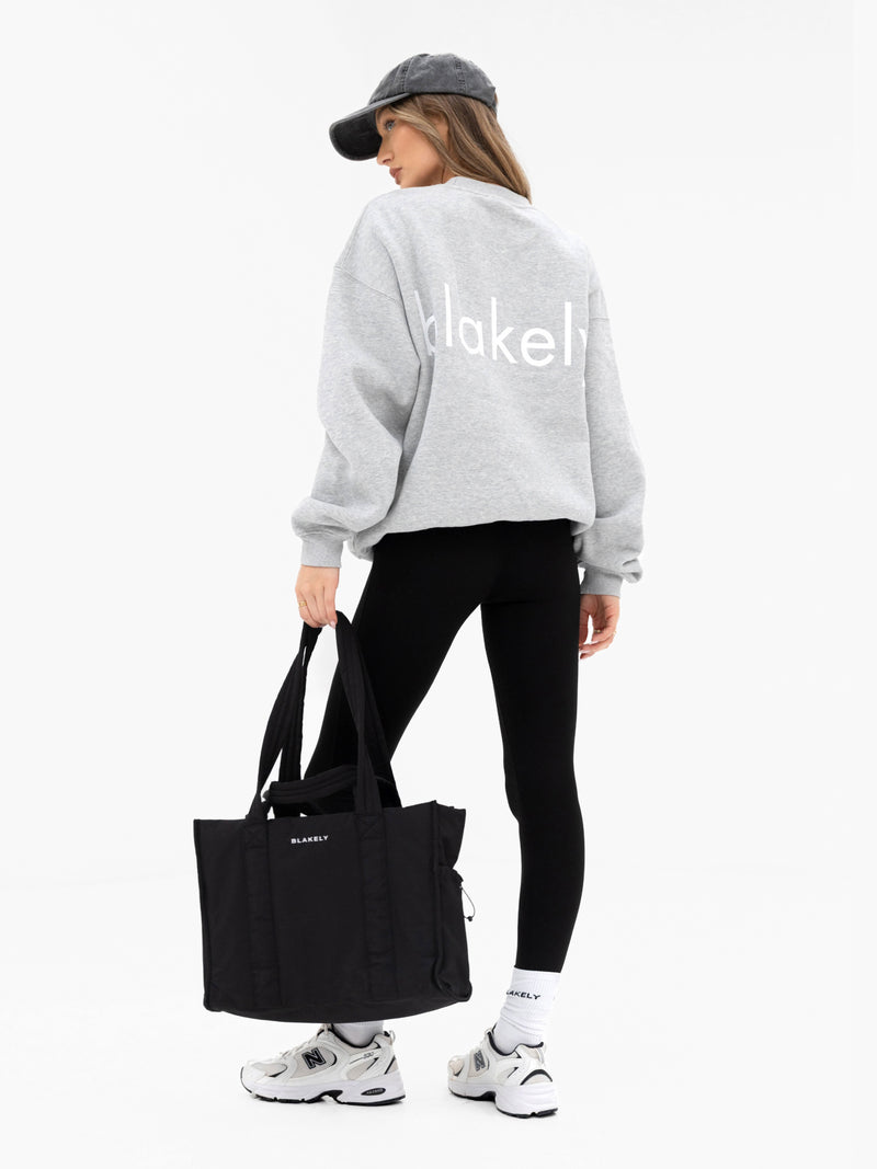 Thea Oversized Jumper - Marl Grey