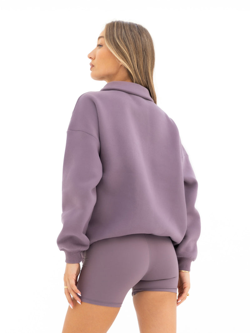 Active Studios 1/4 Zip Jumper - Traube