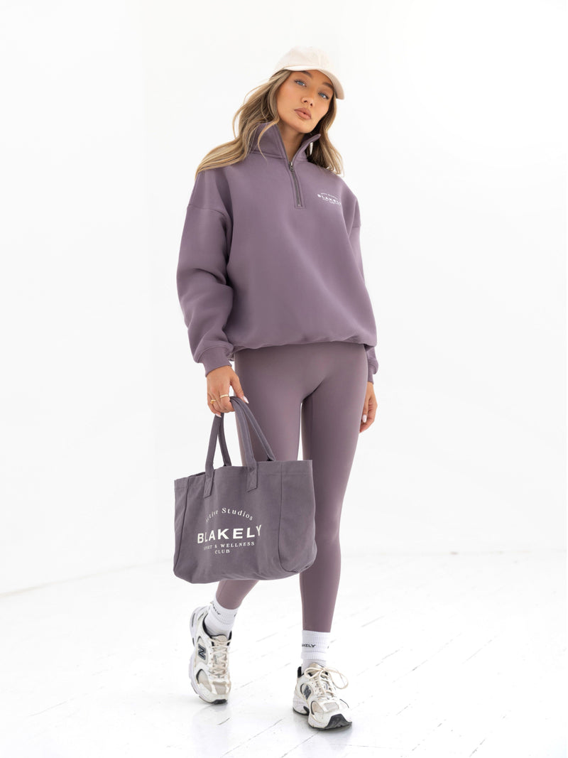 Active Studios 1/4 Zip Jumper - Traube