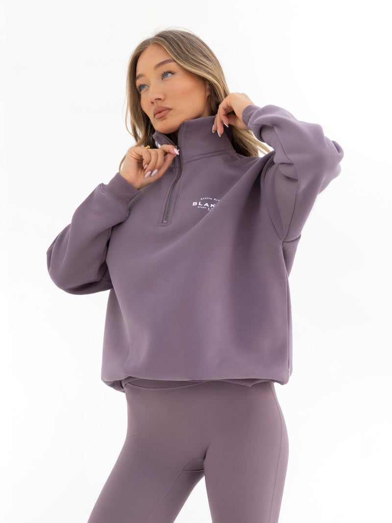 Active Studios 1/4 Zip Jumper - Traube