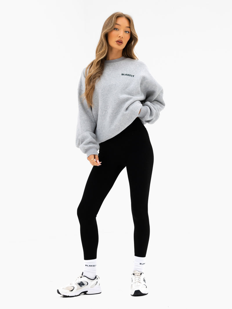 Naomi Oversized Jumper - Mergelgrau