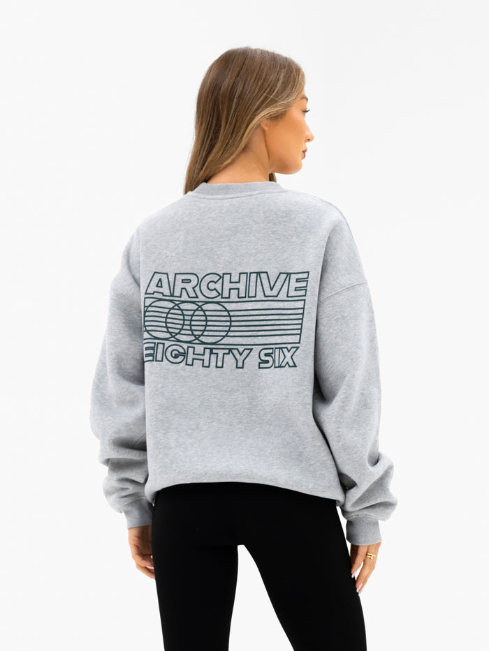 Naomi Oversized Jumper - Mergelgrau