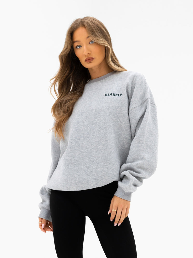 Naomi Oversized Jumper - Mergelgrau
