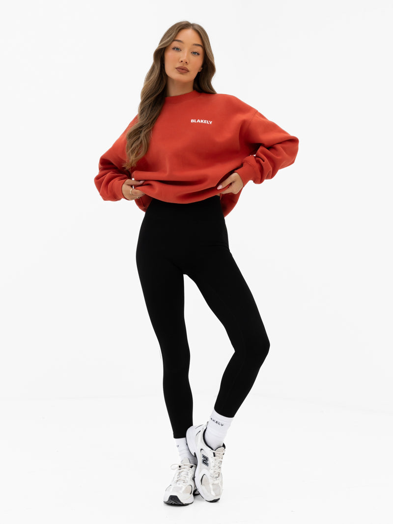 Naomi Oversized Jumper - Verwaschenes Rot