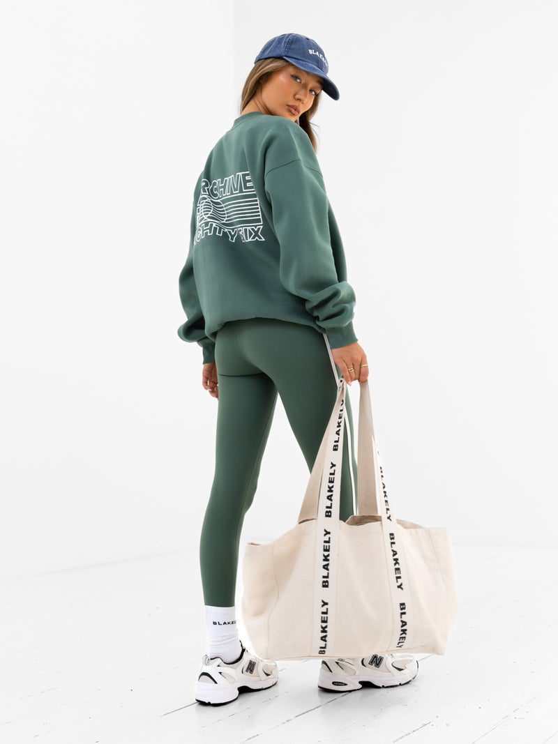 Naomi Oversized Jumper - Vintage Green