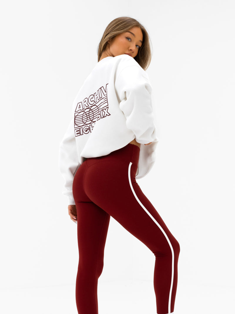 Naomi Oversized Jumper - Flaches Weiß